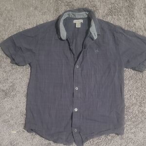Calvin Klein Kids Navy Button Down Shirt